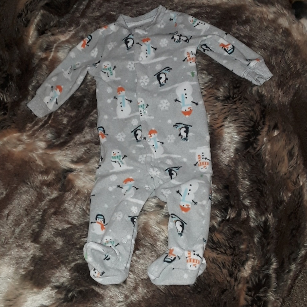 Fleece one piece with feet